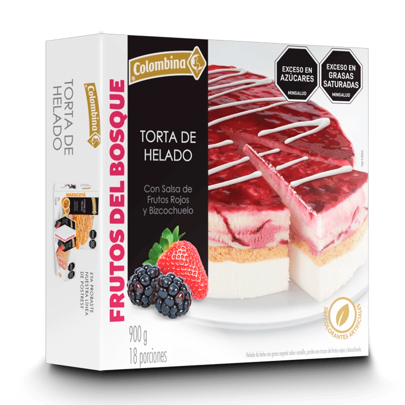 TORTA FRUTOS ROJOS DEL BOSQUE COLOMBINA X 900 GR